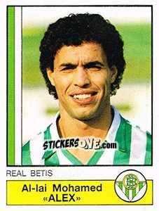 Figurina Alex - Liga Spagnola 1986-1987 - Panini