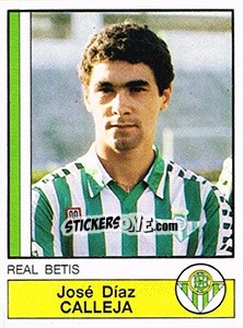 Sticker Calleja - Liga Spagnola 1986-1987 n. 66 - Panini