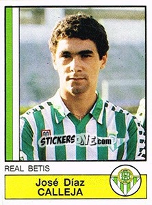 Sticker Calleja - Liga Spagnola 1986-1987 - Panini