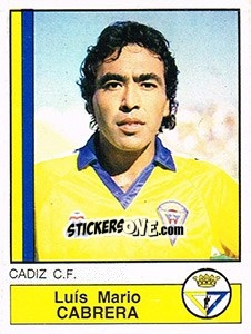 Figurina Cabrera - Liga Spagnola 1986-1987 - Panini