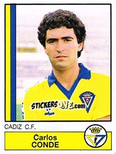 Cromo Conde - Liga Spagnola 1986-1987 - Panini