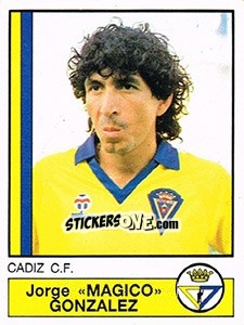 Sticker Mágico Gonzalez - Liga Spagnola 1986-1987 - Panini