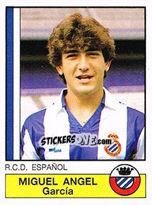 Cromo Miguel Angel - Liga Spagnola 1986-1987 - Panini