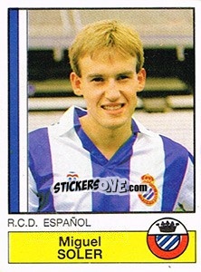 Cromo Soler - Liga Spagnola 1986-1987 - Panini