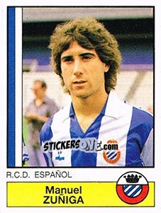 Figurina Zuñiga - Liga Spagnola 1986-1987 n. 104 - Panini