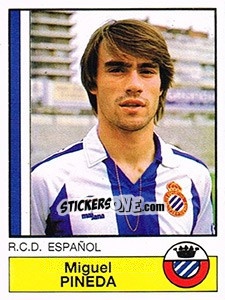 Cromo Pineda - Liga Spagnola 1986-1987 - Panini