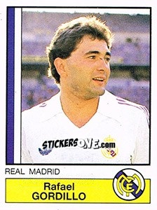 Cromo Gordillo - Liga Spagnola 1986-1987 - Panini