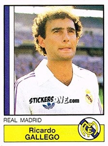Sticker Gallego - Liga Spagnola 1986-1987 n. 124 - Panini