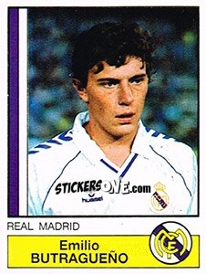 Sticker Butragueño - Liga Spagnola 1986-1987 n. 128 - Panini
