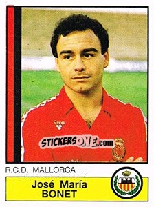 Sticker J.MBonet - Liga Spagnola 1986-1987 - Panini