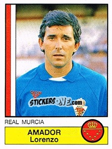 Cromo Amador - Liga Spagnola 1986-1987 - Panini