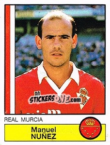 Sticker Nuñez - Liga Spagnola 1986-1987 n. 156 - Panini