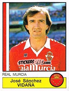 Cromo Vidaña - Liga Spagnola 1986-1987 - Panini