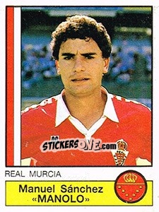 Figurina Manolo - Liga Spagnola 1986-1987 - Panini