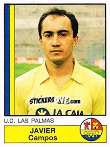 Sticker Javier - Liga Spagnola 1986-1987 - Panini
