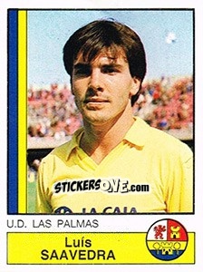 Figurina Saavedra - Liga Spagnola 1986-1987 - Panini