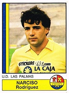 Sticker Narciso - Liga Spagnola 1986-1987 n. 184 - Panini