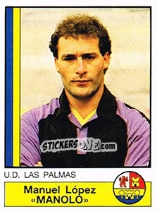 Figurina Manolo - Liga Spagnola 1986-1987 - Panini