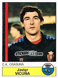 Sticker Vicuña - Liga Spagnola 1986-1987 - Panini