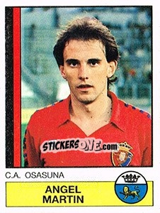 Sticker Angel Martín - Liga Spagnola 1986-1987 n. 194 - Panini
