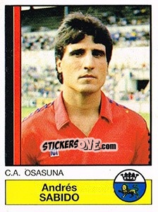 Figurina Sabido - Liga Spagnola 1986-1987 - Panini