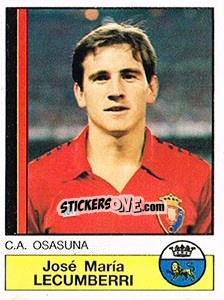 Figurina Lecumberri - Liga Spagnola 1986-1987 - Panini