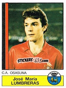Sticker Lumbreras - Liga Spagnola 1986-1987 - Panini
