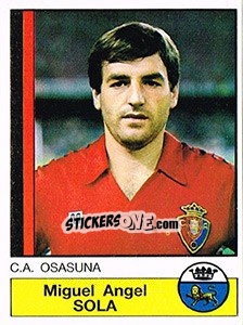 Sticker Sola - Liga Spagnola 1986-1987 n. 200 - Panini