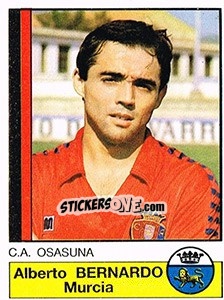 Figurina Bernardo - Liga Spagnola 1986-1987 - Panini