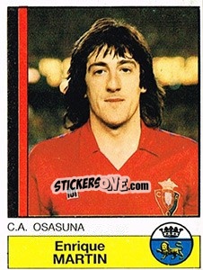 Sticker Enrique Martín - Liga Spagnola 1986-1987 n. 203 - Panini