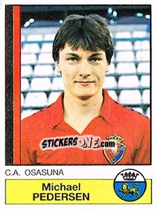 Figurina Pedersen - Liga Spagnola 1986-1987 - Panini