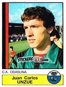 Cromo Unzue - Liga Spagnola 1986-1987 - Panini