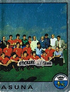 Figurina Equipo - Liga Spagnola 1986-1987 - Panini