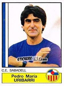 Cromo Uribarri - Liga Spagnola 1986-1987 - Panini