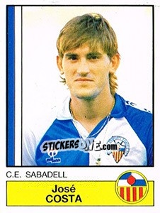 Sticker Costa - Liga Spagnola 1986-1987 n. 214 - Panini