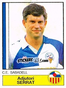Cromo Serrat - Liga Spagnola 1986-1987 - Panini