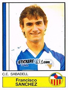 Cromo Sanchez - Liga Spagnola 1986-1987 - Panini