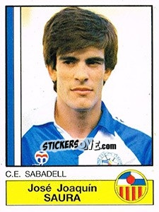 Sticker Saura - Liga Spagnola 1986-1987 - Panini