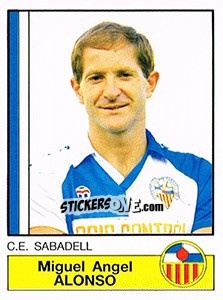 Sticker Alonso - Liga Spagnola 1986-1987 n. 221 - Panini