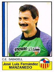 Sticker Manzanedo - Liga Spagnola 1986-1987 - Panini