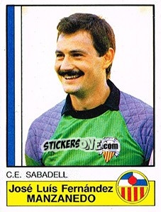 Figurina Manzanedo - Liga Spagnola 1986-1987 - Panini