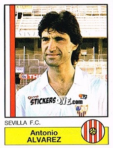 Figurina Alvarez - Liga Spagnola 1986-1987 - Panini