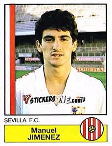 Figurina Jimenez - Liga Spagnola 1986-1987 - Panini