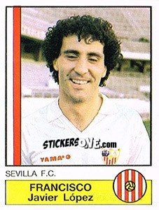 Figurina Francisco - Liga Spagnola 1986-1987 - Panini