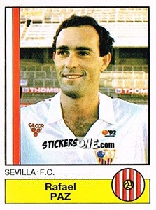 Figurina Paz - Liga Spagnola 1986-1987 - Panini