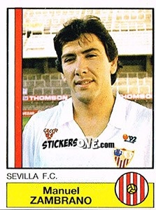 Sticker Zambrano - Liga Spagnola 1986-1987 - Panini