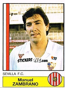 Cromo Zambrano - Liga Spagnola 1986-1987 - Panini