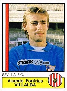 Cromo Villalba - Liga Spagnola 1986-1987 - Panini