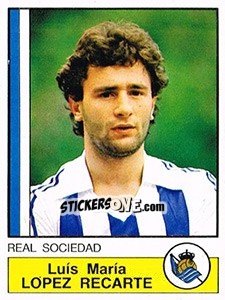 Cromo Lopez Recarte - Liga Spagnola 1986-1987 - Panini