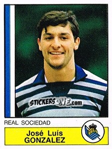 Sticker Gonzalez - Liga Spagnola 1986-1987 - Panini